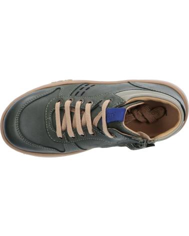 Stivali per Bambina e Bambino KICKERS 829890 TACKFLO 203 KAKI GRIS BLEU