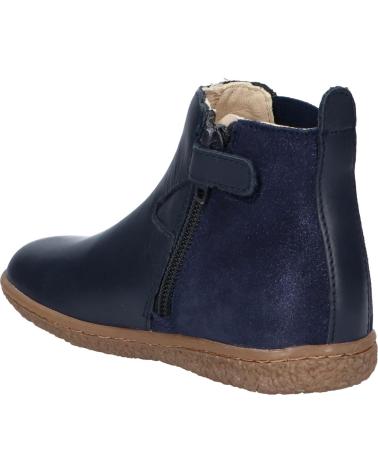 Stivali per Bambina e Bambino KICKERS 744611 VERMILLON 102 MARINE METALLISE