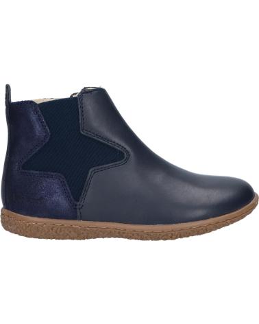 Stivali per Bambina e Bambino KICKERS 744611 VERMILLON 102 MARINE METALLISE