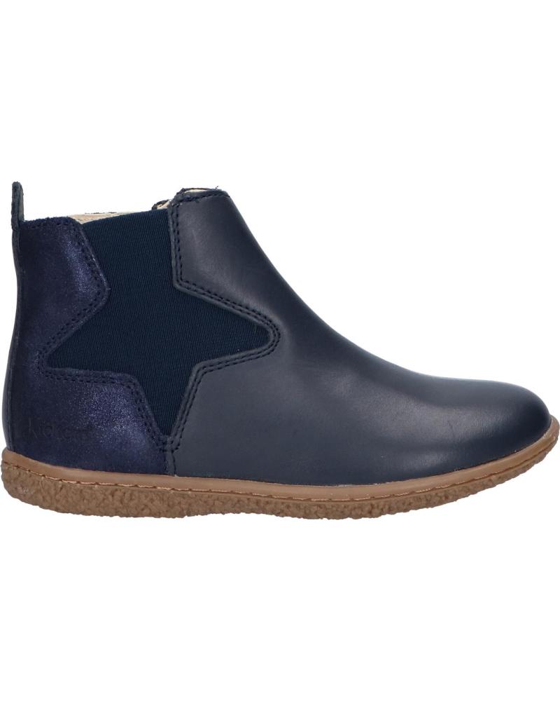 Stivali per Bambina e Bambino KICKERS 744611 VERMILLON 102 MARINE METALLISE