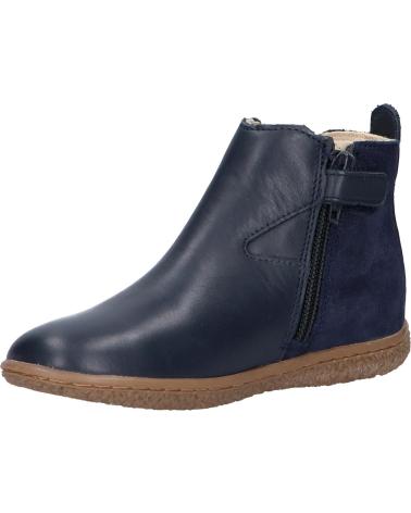 Stivali per Bambina e Bambino KICKERS 744611 VERMILLON 102 MARINE METALLISE