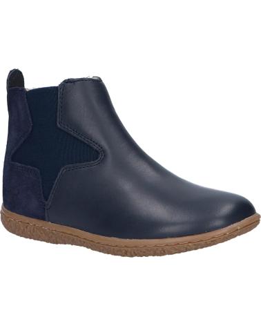 Stivali per Bambina e Bambino KICKERS 744611 VERMILLON 102 MARINE METALLISE