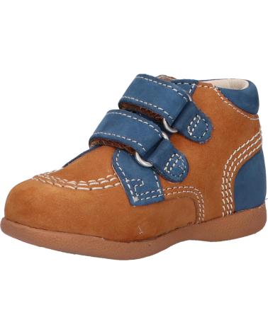 Stivaletti per Bambino KICKERS 439476-10 BABYSCRATCH 116 CAMEL BLEU