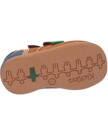 Stivaletti per Bambino KICKERS 439476-10 BABYSCRATCH 116 CAMEL BLEU