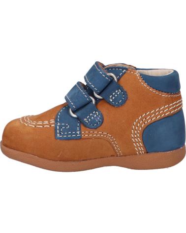 Stivaletti per Bambino KICKERS 439476-10 BABYSCRATCH 116 CAMEL BLEU