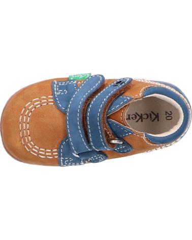 Stivaletti per Bambino KICKERS 439476-10 BABYSCRATCH 116 CAMEL BLEU