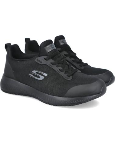Sportschuhe für Damen SKECHERS 77222 SQUAD SR MUJER NEGRO
