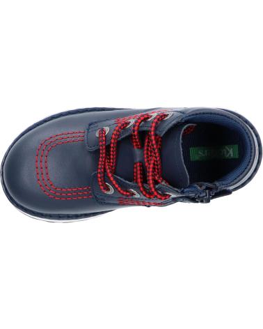 Botins de Menina e Menino KICKERS 878741-10 KICKRALLY20 102 MARINE ROUGE