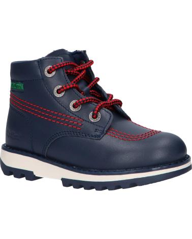 Botins de Menina e Menino KICKERS 878741-10 KICKRALLY20 102 MARINE ROUGE