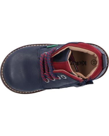 Botines de Niña y Niño KICKERS 829720-10 NONOBO 103 MARINE BORDEAUX