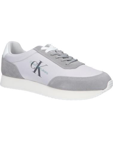 Zapatillas deporte de Hombre CALVIN KLEIN YM0YM00746 RETRO RUNNER 0IX OYSTER MUSHROOM-FORMAL GREY