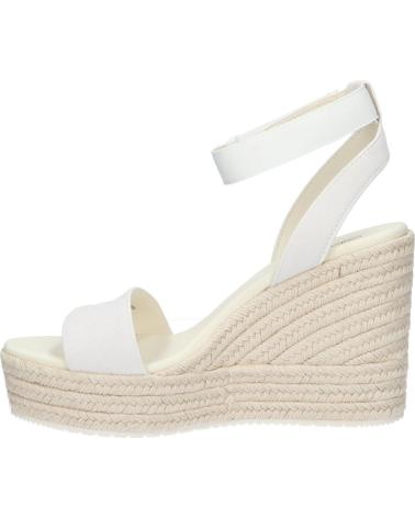 Sandalias de Mujer CALVIN KLEIN YW0YW01026 WEDGE SANDAL 0F9 CREAMY WHITE-BRIGHT WHITE