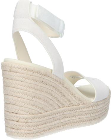 Sandalias de Mujer CALVIN KLEIN YW0YW01026 WEDGE SANDAL 0F9 CREAMY WHITE-BRIGHT WHITE