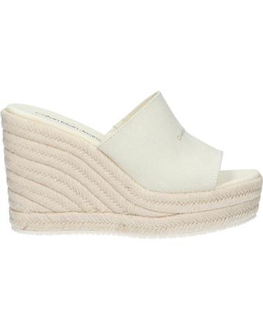 Sandalias de Mujer CALVIN KLEIN YW0YW01356 SLIDE WEDGE ROPE YBI CREAMY WHITE