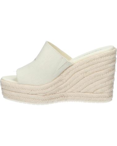Sandalias de Mujer CALVIN KLEIN YW0YW01356 SLIDE WEDGE ROPE YBI CREAMY WHITE