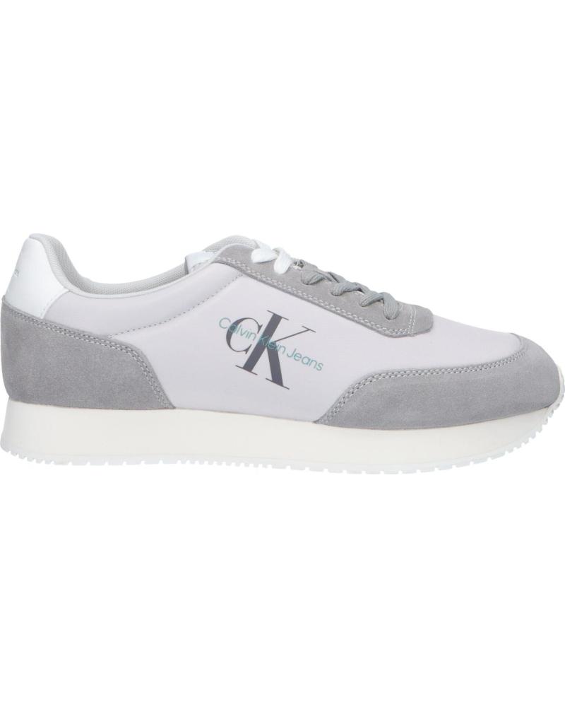 Zapatillas deporte de Hombre CALVIN KLEIN YM0YM00746 RETRO RUNNER 0IX OYSTER MUSHROOM-FORMAL GREY