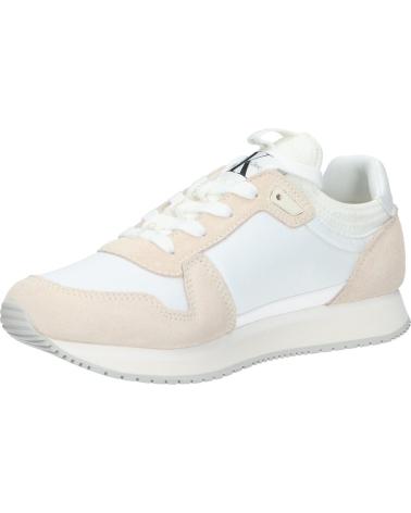 Zapatillas deporte de Mujer CALVIN KLEIN YW0YW00840 RUNNER SOCK 0K8 BRIGHT WHITE-CREAMY WHITE