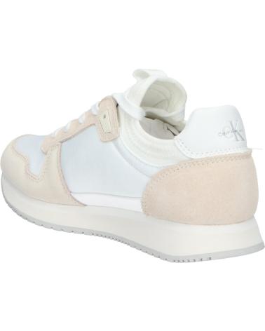 Zapatillas deporte de Mujer CALVIN KLEIN YW0YW00840 RUNNER SOCK 0K8 BRIGHT WHITE-CREAMY WHITE