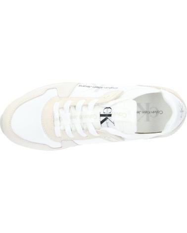 Zapatillas deporte de Mujer CALVIN KLEIN YW0YW00840 RUNNER SOCK 0K8 BRIGHT WHITE-CREAMY WHITE