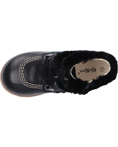 Botins de Menina KICKERS 878700-10 NONOSWEET 83 NOIR BRILLANT
