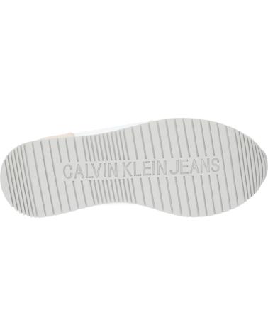 Zapatillas deporte de Mujer CALVIN KLEIN YW0YW00840 RUNNER SOCK 0K8 BRIGHT WHITE-CREAMY WHITE