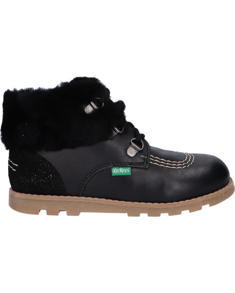 Botins de Menina KICKERS 878700-10 NONOSWEET 83 NOIR BRILLANT