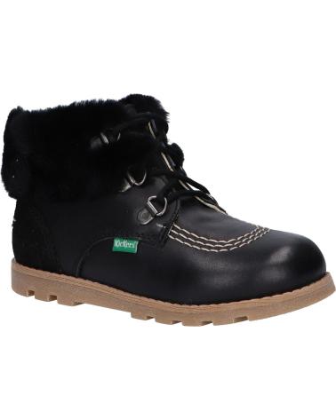 Botins de Menina KICKERS 878700-10 NONOSWEET 83 NOIR BRILLANT