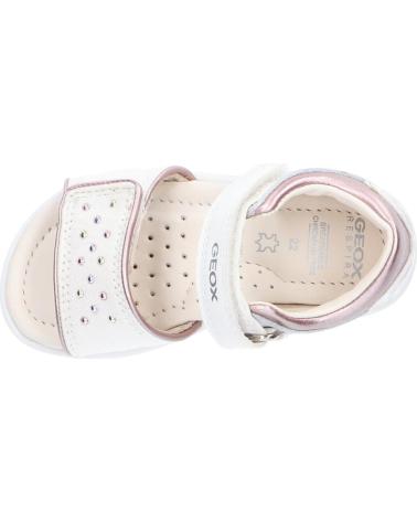 Sandalias de Niña GEOX B3521A 08509 B VERRED C1253 WHITE-OLD ROSE