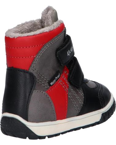 Botas de Menina e Menino KICKERS 585574-10 SITROUILLE WPF 12 GRIS NOIR ROUGE