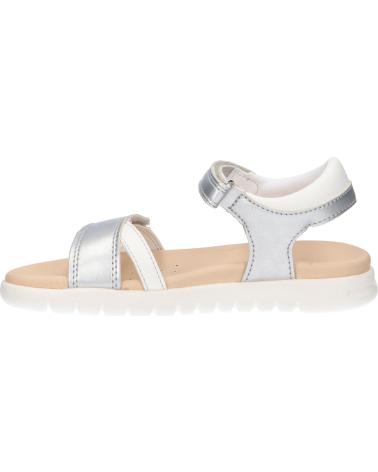 Sandali per Donna e Bambina GEOX J35GSA 0NFBC J SANDAL SOLEIMA C0434 SILVER-WHITE