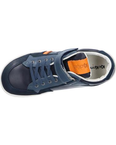Esportes  de Menina e Menino KICKERS 878830-30 WINCKY CDT 102 MARINE GRIS ORANGE
