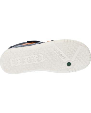 Esportes  de Menina e Menino KICKERS 878830-30 WINCKY CDT 102 MARINE GRIS ORANGE