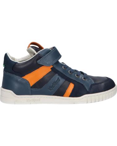 Sneaker für Mädchen und Junge KICKERS 878830-30 WINCKY CDT 102 MARINE GRIS ORANGE
