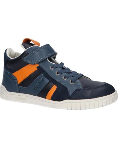 Esportes  de Menina e Menino KICKERS 878830-30 WINCKY CDT 102 MARINE GRIS ORANGE