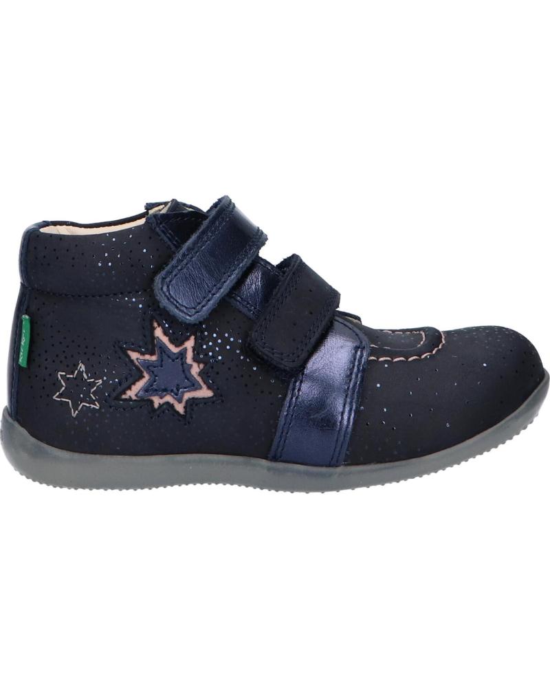 girl Mid boots KICKERS 829620-10 BANGGY 103 MARINE BRILLANT