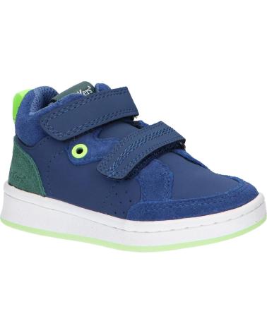 Sapatilhas de Menina e Menino KICKERS 829770-10 BILBON VELC 51 BLEU VERT