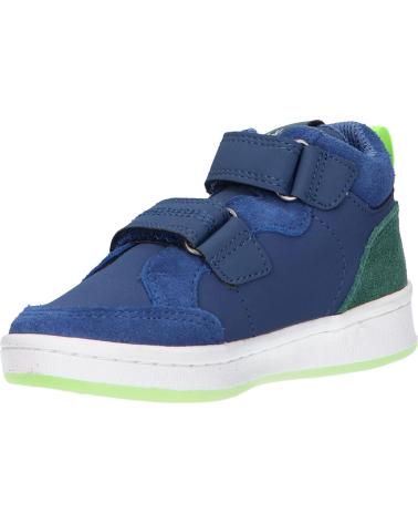 Sapatilhas de Menina e Menino KICKERS 829770-10 BILBON VELC 51 BLEU VERT
