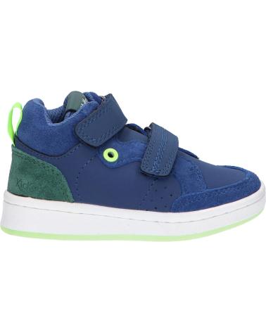 Sapatilhas de Menina e Menino KICKERS 829770-10 BILBON VELC 51 BLEU VERT