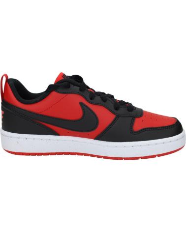 NIKE COURT BOROUGH LOW RECRAFT DV5456 - ROT UND SCHWARZ NEGRO-ROJO