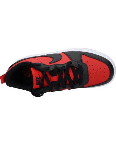 NIKE COURT BOROUGH LOW RECRAFT DV5456 - ROT UND SCHWARZ NEGRO-ROJO
