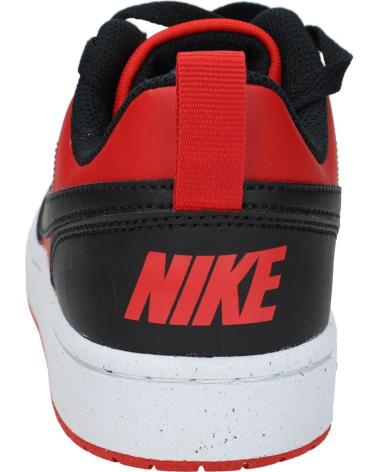 NIKE COURT BOROUGH LOW RECRAFT DV5456 - ROT UND SCHWARZ NEGRO-ROJO