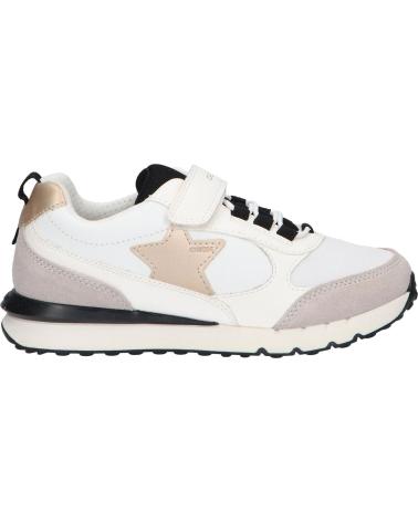 Sneaker für Damen und Mädchen GEOX J35GZA 08514 J FASTICS C0404 WHITE-BLACK