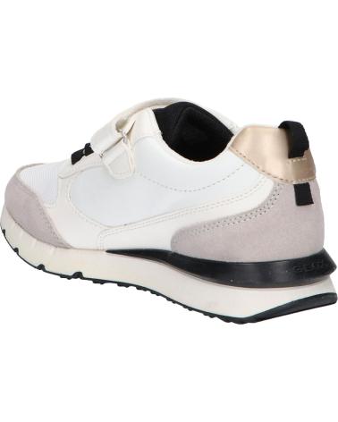 Sneaker für Damen und Mädchen GEOX J35GZA 08514 J FASTICS C0404 WHITE-BLACK