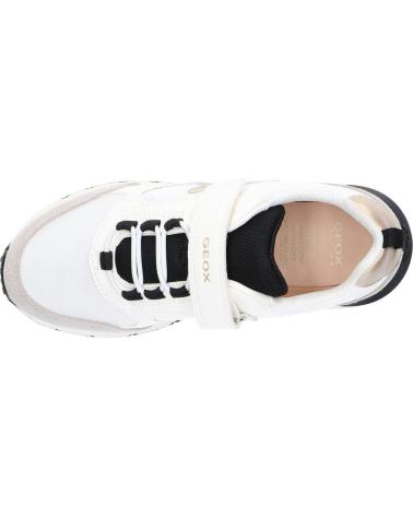 Sneaker für Damen und Mädchen GEOX J35GZA 08514 J FASTICS C0404 WHITE-BLACK