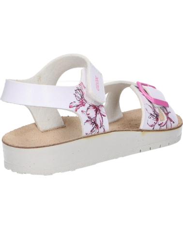Sandali per Bambina GEOX J15EAB 000QD J SANDAL COSTAREI C0563 WHITE-FUCHSIA