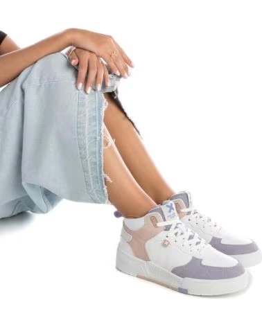 Sportschuhe-De-Mujer-XTI-XTI 142456 SNEAKER MIT MEHRFARBIGEM DESIGN UND SCHNÜRVERSCHLUSS-LILA