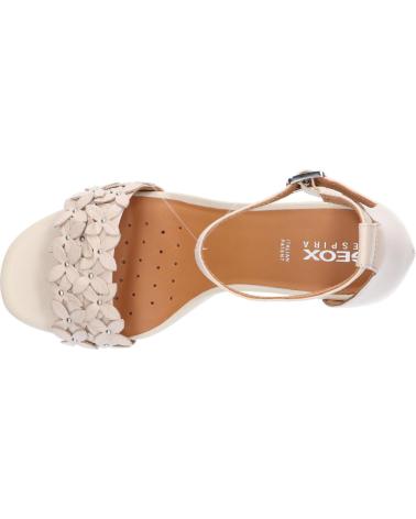 Woman Sandals GEOX D25NBD 000TU D ERAKLIA HIGH C5002 CREAM