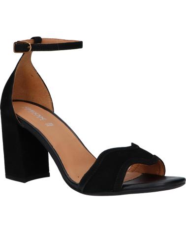 Woman Sandals GEOX D N ERAKLIA 80 G - CAMOSCIO D35RPG 00021 NEGRO