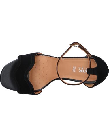 Woman Sandals GEOX D N ERAKLIA 80 G - CAMOSCIO D35RPG 00021 NEGRO