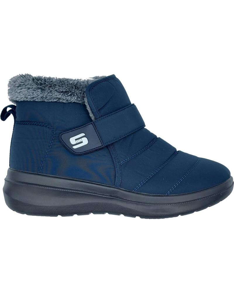 Stivaletti per Donna CALZADOMANIA BOTIN IMPERMEABLE VELCRO MARINO